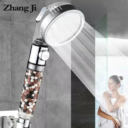 Pura Bluvia 3-Function SPA Shower Head with High Pressure Filter